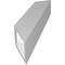 Ekena Millwork 3 1/2-in. W x 12-in. D x 20-in. H Traditional Architectural Grade PVC Knee Brace BRCP035X12X20TRA - alternate 4